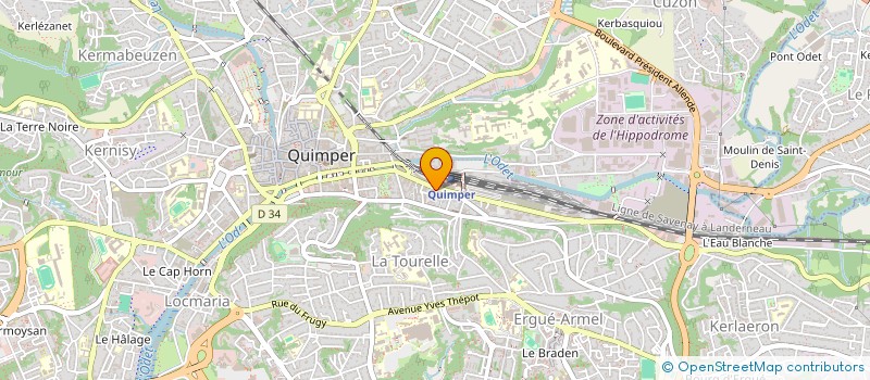 localisation de l'entreprise INDIVISION MARTICOU  QUIMPER