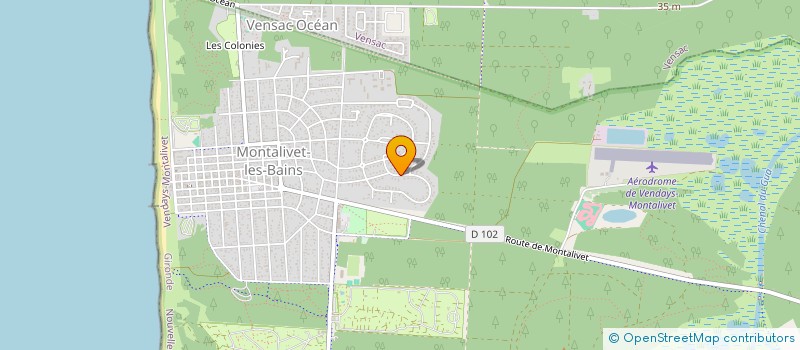 localisation de l'entreprise INDIVISION MARTIN  VENDAYS-MONTALIVET