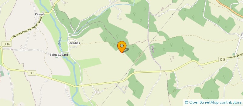 localisation de l'entreprise INDIVISION MARTIN ALAIN ET JEAN LOUIS  BLANZAGUET-SAINT-CYBARD