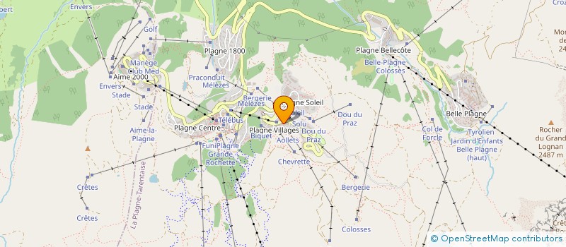 localisation de l'entreprise INDIVISION MARTIN-DUVAL  LA PLAGNE TARENTAISE