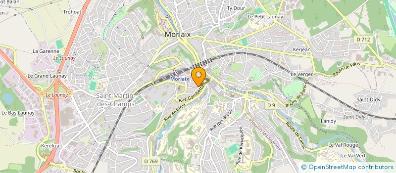 localisation de l'entreprise INDIVISION MARTIN ET CHALUS  MORLAIX