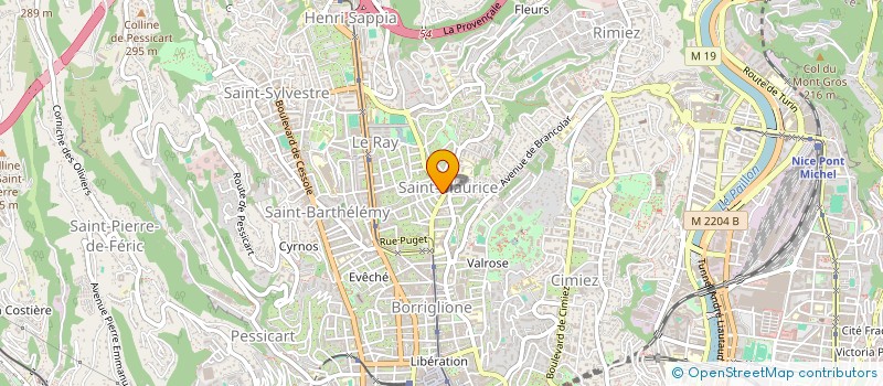 localisation de l'entreprise INDIVISION MARTIN ET ROBART  NICE