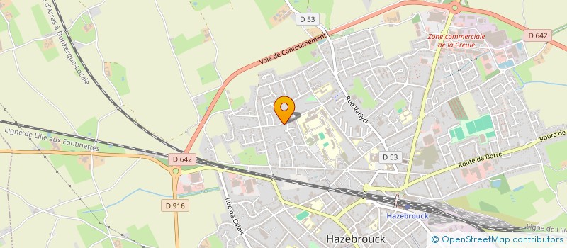 localisation de l'entreprise INDIVISION MARTIN GALBRUN  HAZEBROUCK