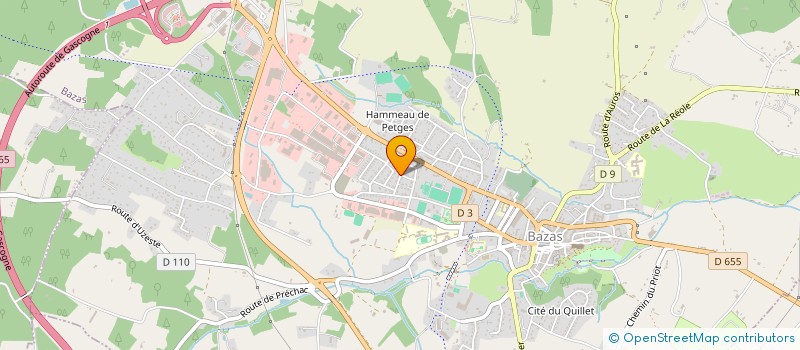 localisation de l'entreprise INDIVISION MARTIN GERARD ET CHRISTINE  LIGNAN-DE-BAZAS