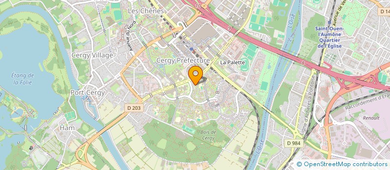 localisation de l'entreprise INDIVISION MARTIN LECAMP MATHIEU  CERGY