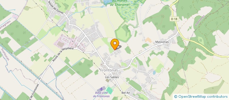 localisation de l'entreprise INDIVISION MARTIN-PAVIA  FRONTONAS