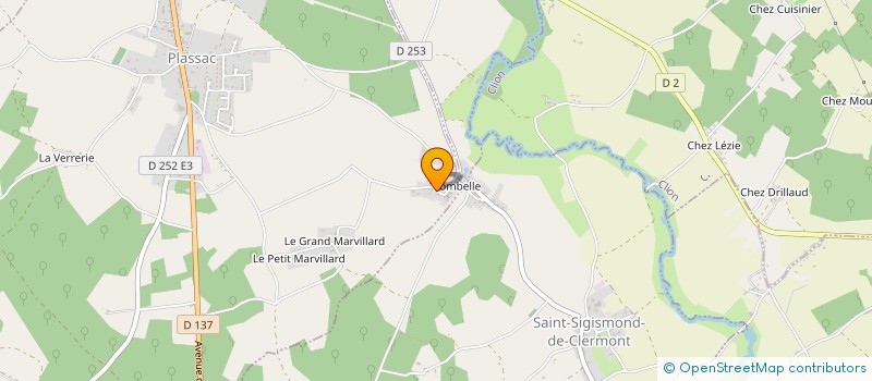 localisation de l'entreprise INDIVISION MARTIN VIAS  SAINT-GENIS-DE-SAINTONGE