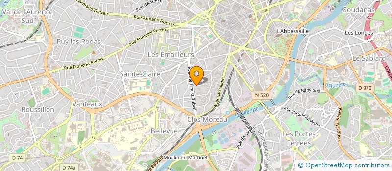 localisation de l'entreprise INDIVISION MARTINAT DELOUTRE à LIMOGES