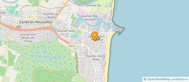 localisation de l'entreprise INDIVISION MARTINEZ-PEREZ  CANET EN ROUSSILLON