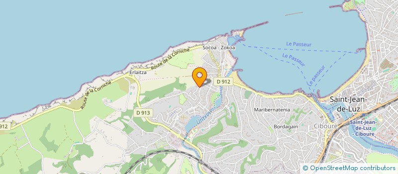 localisation de l'entreprise INDIVISION MARTINEZ S J L  URRUGNE