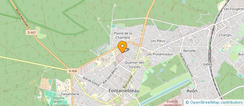 localisation de l'entreprise INDIVISION MARTINI / DIETRICH  FONTAINEBLEAU