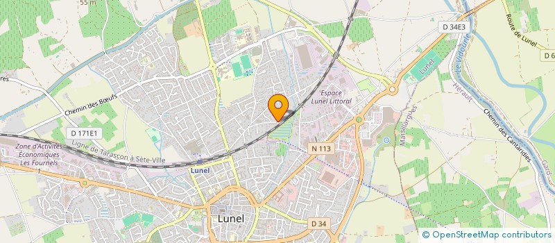 localisation de l'entreprise INDIVISION MARTINON / SAILLARD  LUNEL