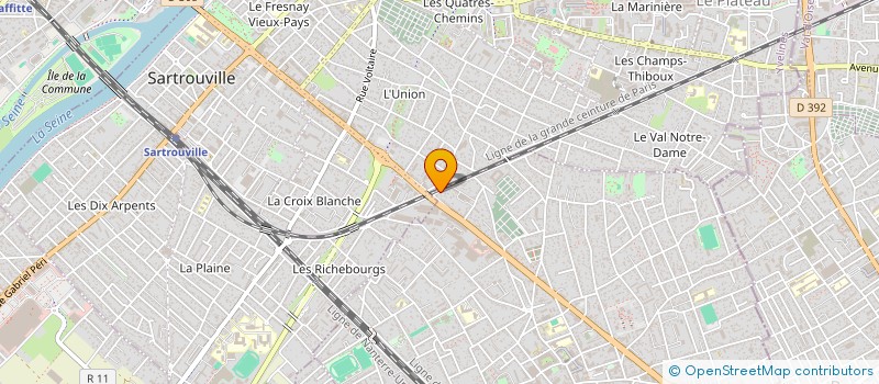 localisation de l'entreprise INDIVISION MARTINS PEIXOTO PINTO /  GUEDES PINTO  HOUILLES