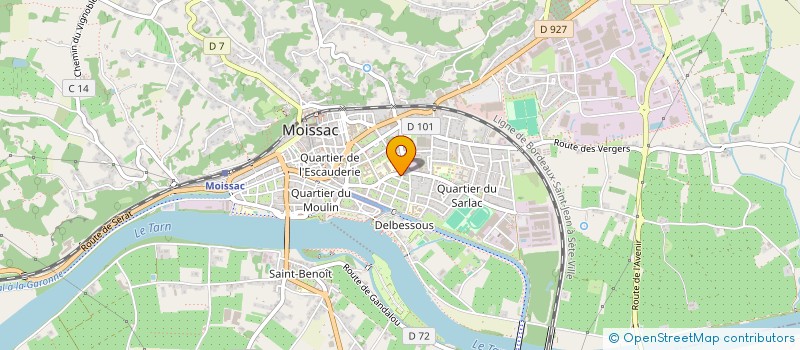 localisation de l'entreprise INDIVISION MARTY  MOISSAC