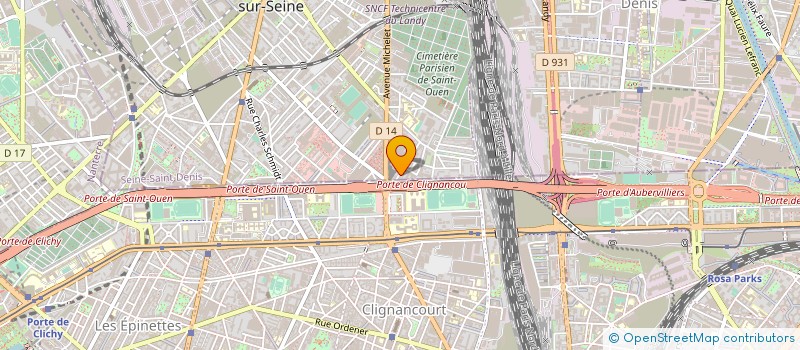 localisation de l'entreprise INDIVISION MARX LEGORJU à SAINT-OUEN-SUR-SEINE