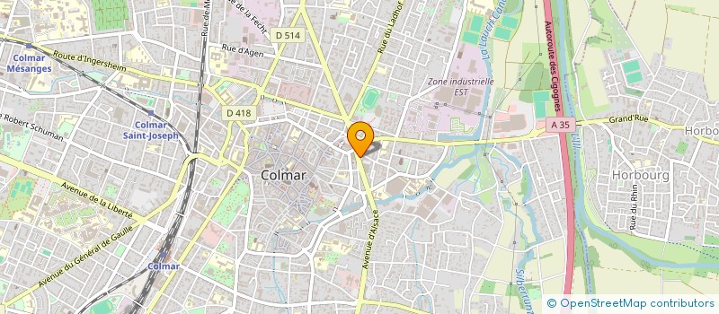 localisation de l'entreprise INDIVISION MASSET  COLMAR