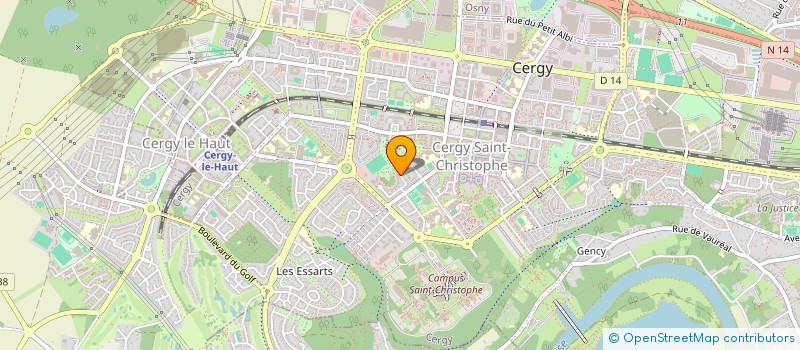 localisation de l'entreprise INDIVISION MATCHINDE TIWA  CERGY