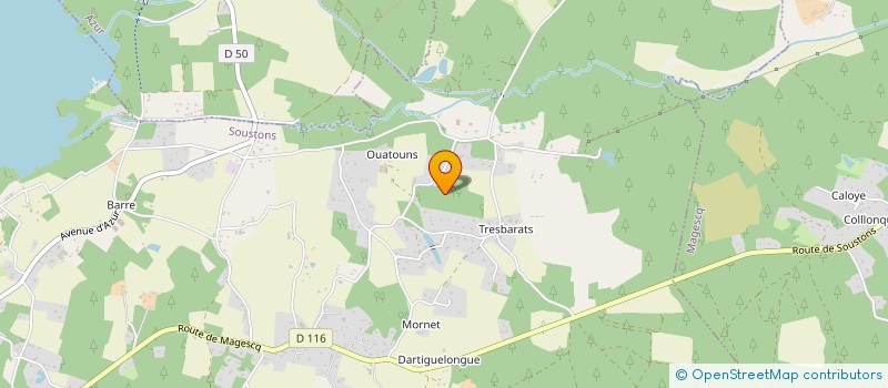 localisation de l'entreprise INDIVISION MATHIO LABORDE  SOUSTONS