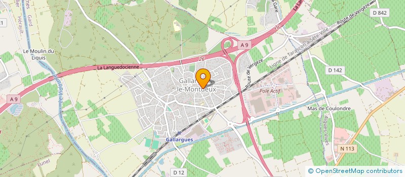 localisation de l'entreprise INDIVISION MATOS ET PLANELLES  GALLARGUES-LE-MONTUEUX