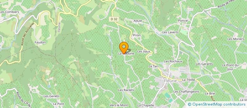 localisation de l'entreprise INDIVISION MATRAY DUBOEUF à FLEURIE
