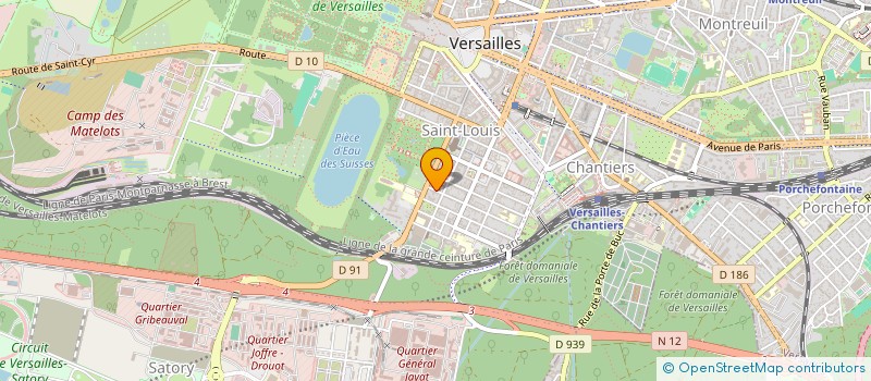 localisation de l'entreprise INDIVISION MATTHEY à VERSAILLES