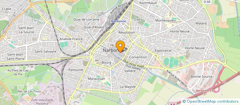 localisation de l'entreprise INDIVISION MATTHIAS CERCELET MARINE ROUSSELLE  NARBONNE