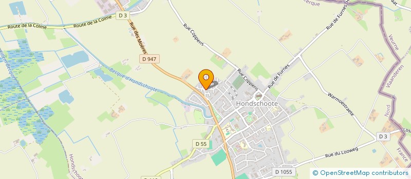 localisation de l'entreprise INDIVISION MATTHYS  HONDSCHOOTE