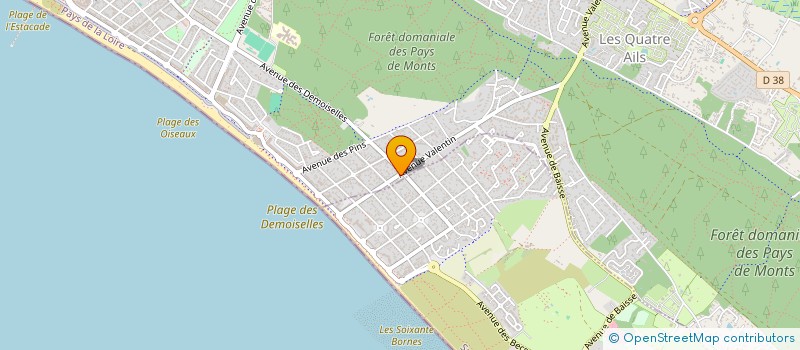 localisation de l'entreprise INDIVISION MATTIS NAULEAU  SAINT-JEAN-DE-MONTS