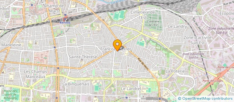 localisation de l'entreprise INDIVISION MAUGUIN/VALLADE  RENNES