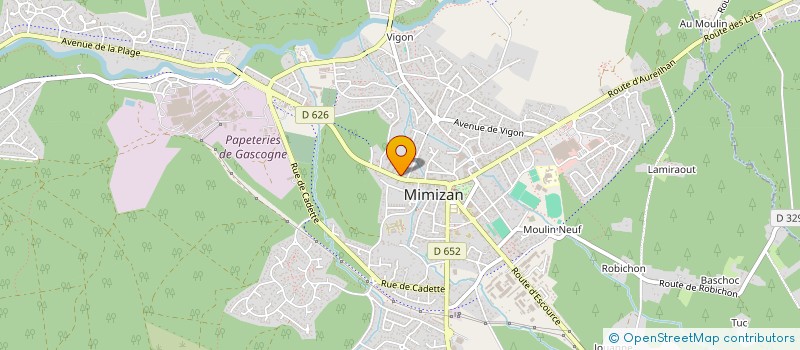 localisation de l'entreprise INDIVISION MAUREL-GASC / MARTY  MIMIZAN