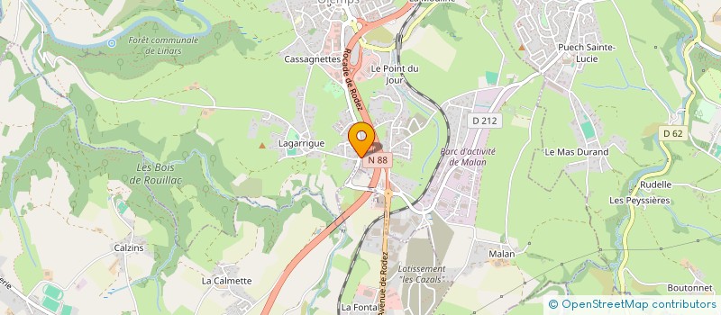 localisation de l'entreprise INDIVISION MAURY / BOUSSELLIER  OLEMPS