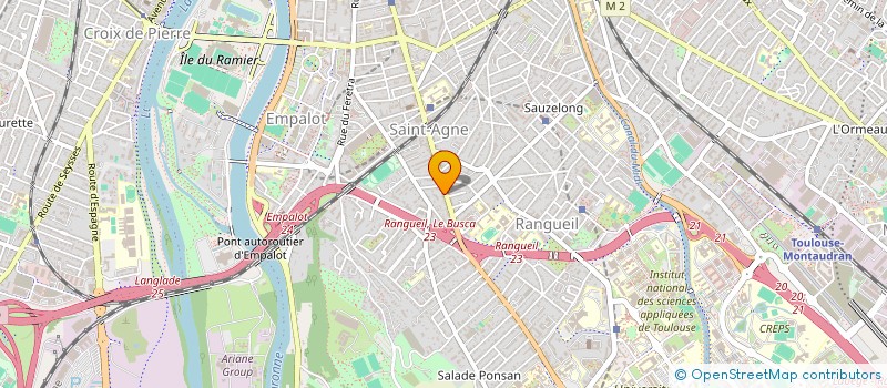 localisation de l'entreprise INDIVISION MAURY PATRICK ET CECILE  TOULOUSE