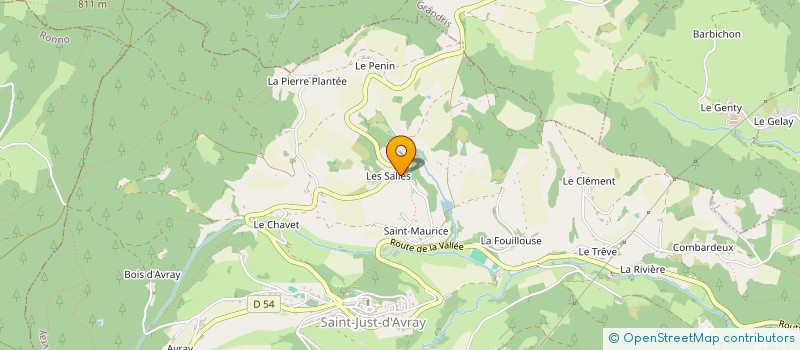 localisation de l'entreprise INDIVISION MAYNAND LOUIS à SAINT-JUST-D AVRAY
