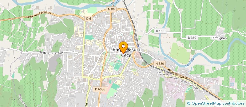 localisation de l'entreprise INDIVISION MAZAN à BAGNOLS-SUR-CEZE