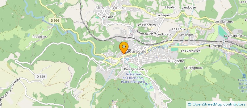 localisation de l'entreprise INDIVISION MAZERON DRUJON  LA BOURBOULE