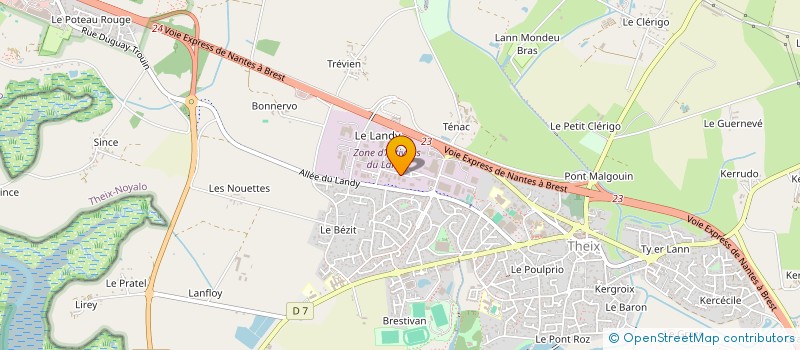 localisation de l'entreprise INDIVISION MAZIVIN FRERES  THEIX-NOYALO