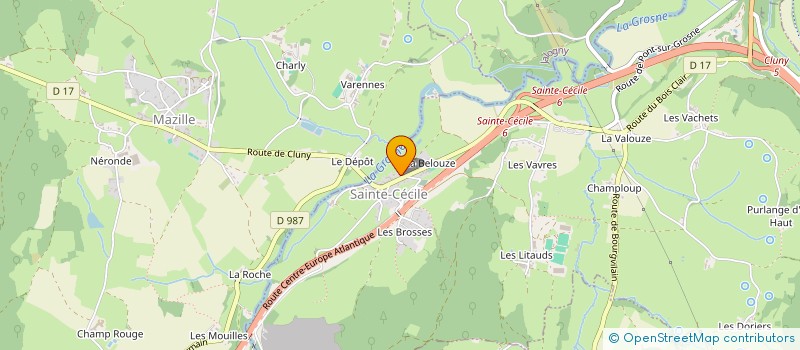 localisation de l'entreprise INDIVISION MAZOYER  SAINTE-CECILE