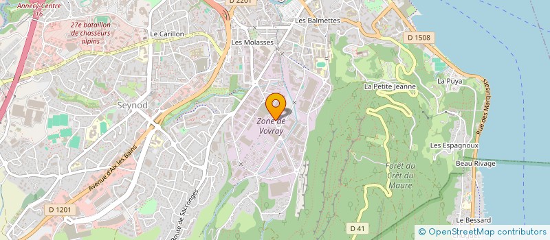 localisation de l'entreprise INDIVISION MCILWRAITH PORTER à ANNECY