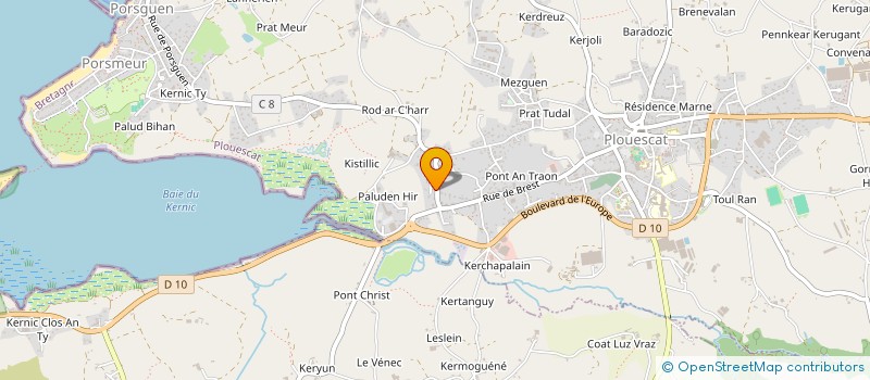 localisation de l'entreprise INDIVISION MEAR  PLOUESCAT