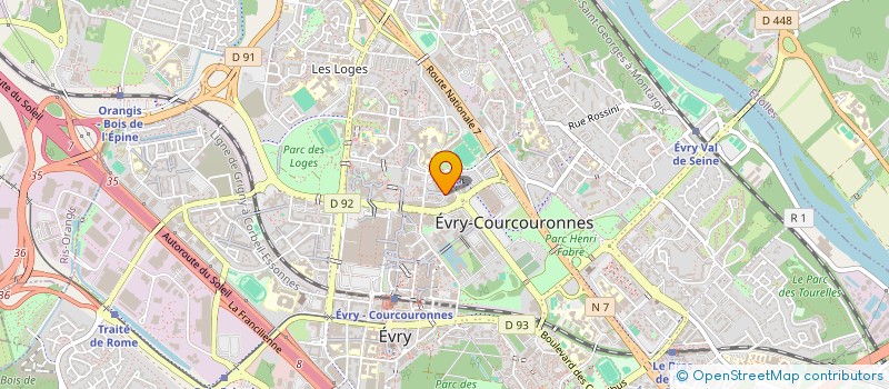 localisation de l'entreprise INDIVISION MEDARD / GIBERT LAURENT ET SANDRA  EVRY-COURCOURONNES