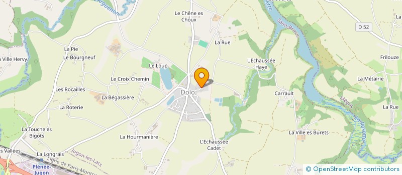 localisation de l'entreprise INDIVISION MEGRET L LABBE E à JUGON-LES-LACS