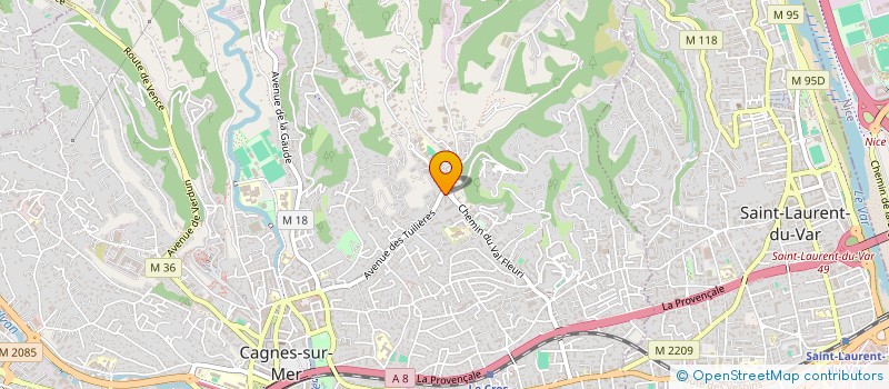 localisation de l'entreprise INDIVISION MELANI CAGNASSO à CAGNES-SUR-MER