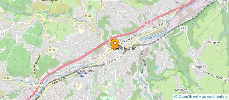 localisation de l'entreprise INDIVISION MELANIE JAMBET THOMAS TERMINI  RIVE-DE-GIER