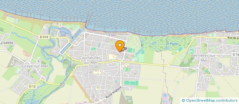 localisation de l'entreprise INDIVISION MENARD  COURSEULLES-SUR-MER