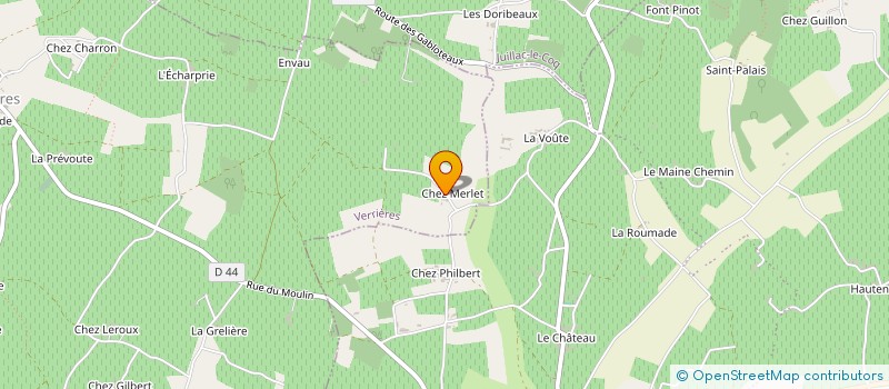 localisation de l'entreprise INDIVISION MENARD GUY à VERRIERES