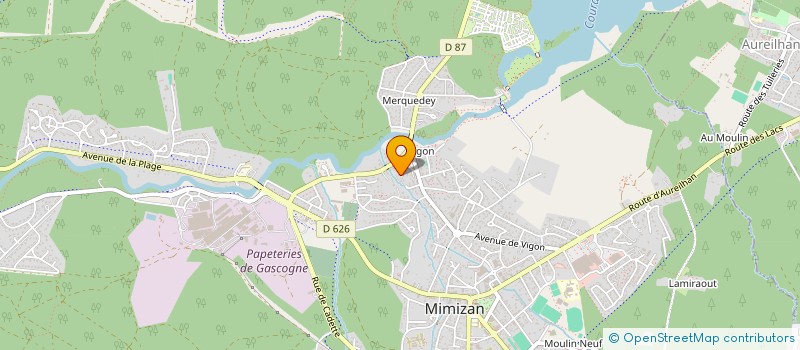 localisation de l'entreprise INDIVISION MENAUT  PONTENX-LES-FORGES