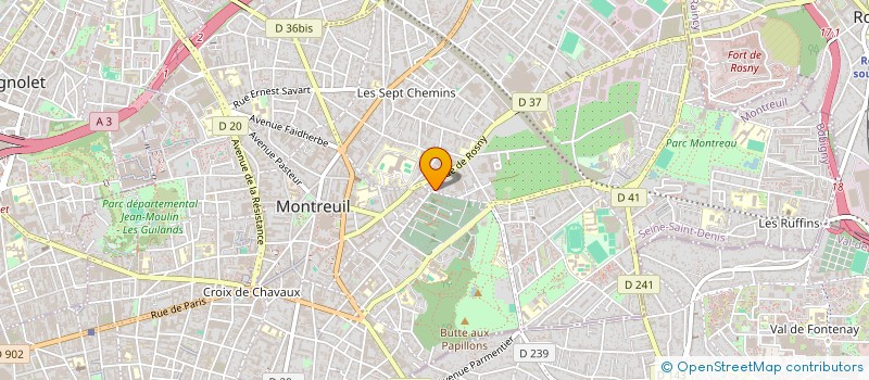 localisation de l'entreprise INDIVISION MENICHETTI MUHEIM à MONTREUIL