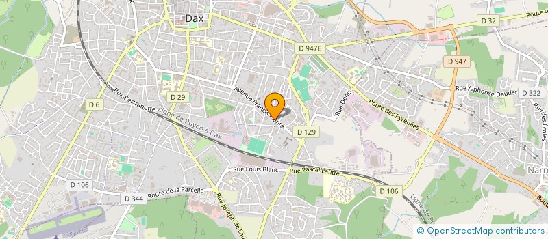 localisation de l'entreprise INDIVISION MERAND BRIGITTE ET MERAND JEAN-PHILIPPE  DAX