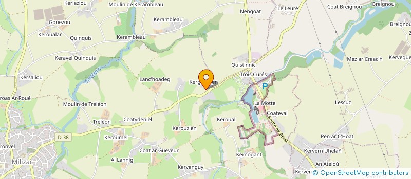 localisation de l'entreprise INDIVISION MERCEUR  MILIZAC-GUIPRONVEL