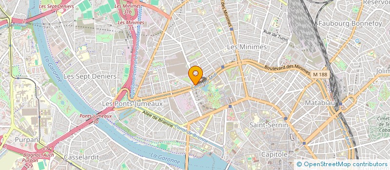 localisation de l'entreprise INDIVISION MERCHEZ BENOIT ET CHARNOTET VALERIE  TOULOUSE